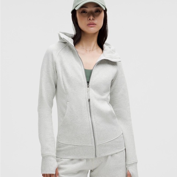 Lululemon Athletica Scuba Full Zip heathered Light Hoodie